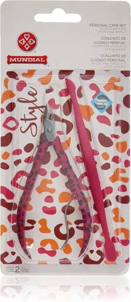 Mundial Alicate cuticula +Espatula (758) Estampado