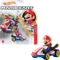 Hot Wheels Mario Kart Veículo de Brinquedo Coleção de Personagens Surpresa para crianças a partir de 3 anos