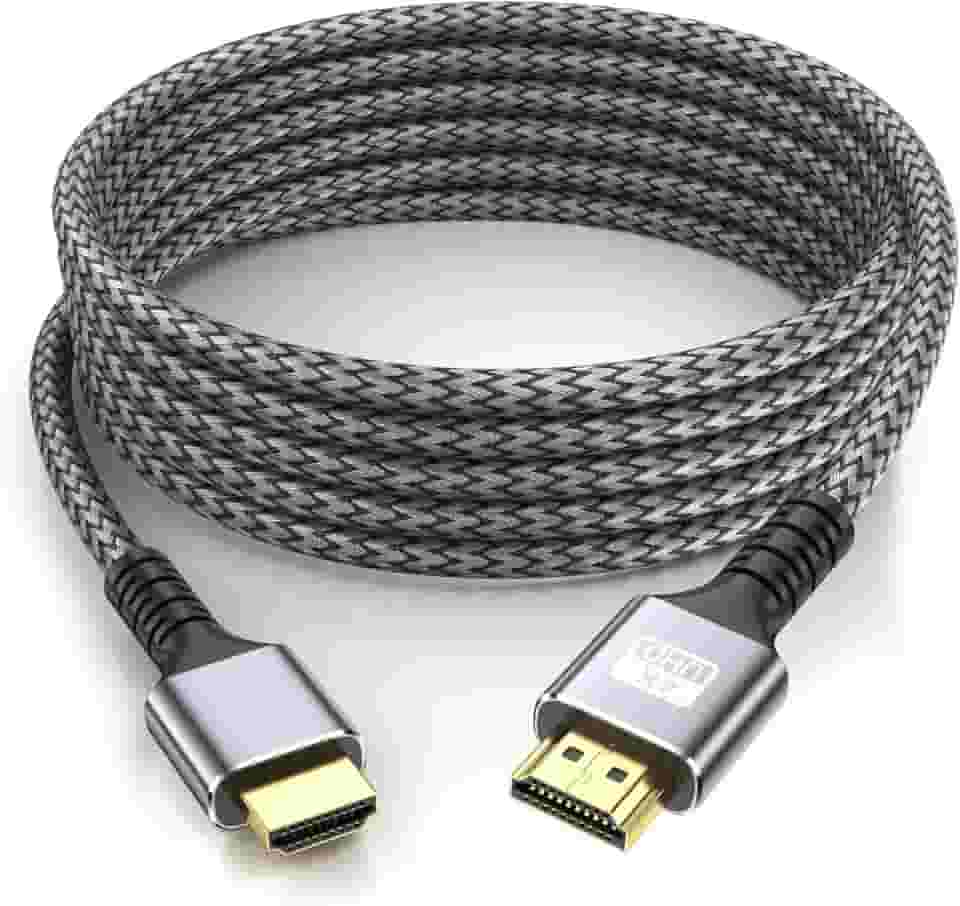 Cabo HDMI 4K HDMI de alta velocidade de 6 m para HDMI 4K a 60HZ 3D ARC conector banhado a ouro Ethernet áudio vídeo retorno HDMI para monitor de TV UHD, laptop, Xbox PS4/PS5 Roku TV, etc