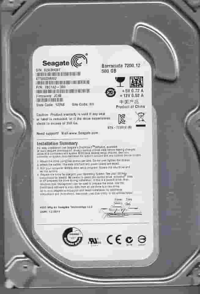 Seagate Disco rígido interno Barracuda St500dm002 500 Gb 3.5 - Sata - 7200 RPM - Buffer de 16 Mb - Chi