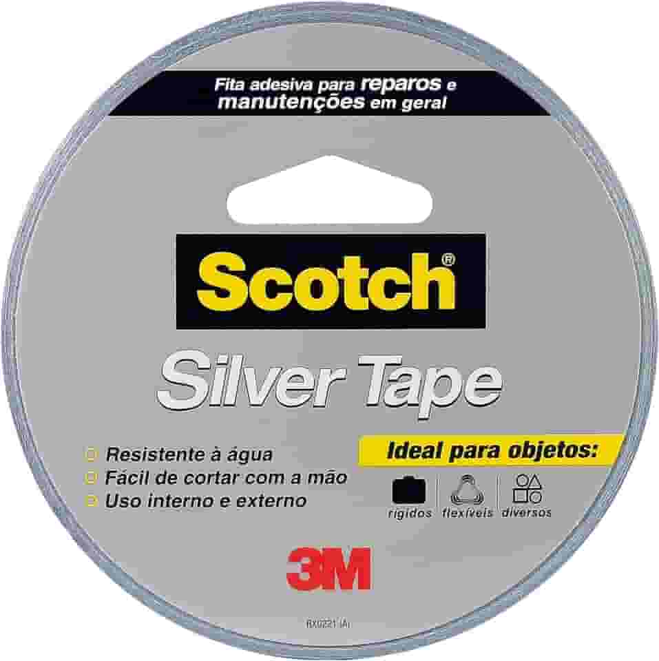 Scotch, 3M, Fita Silver Tape, 45mm x 25m