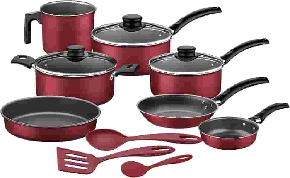 Kit para Cozinhar 10 Peças Turim Vermelho Tramontina - Panelas, Assadeiras e Utensílios