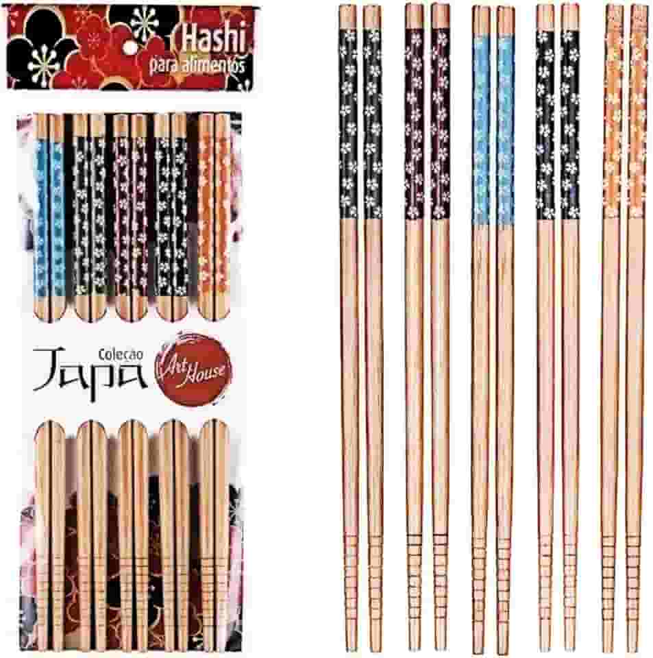 Hashi de Bambu c/ 5 Pares - Art House