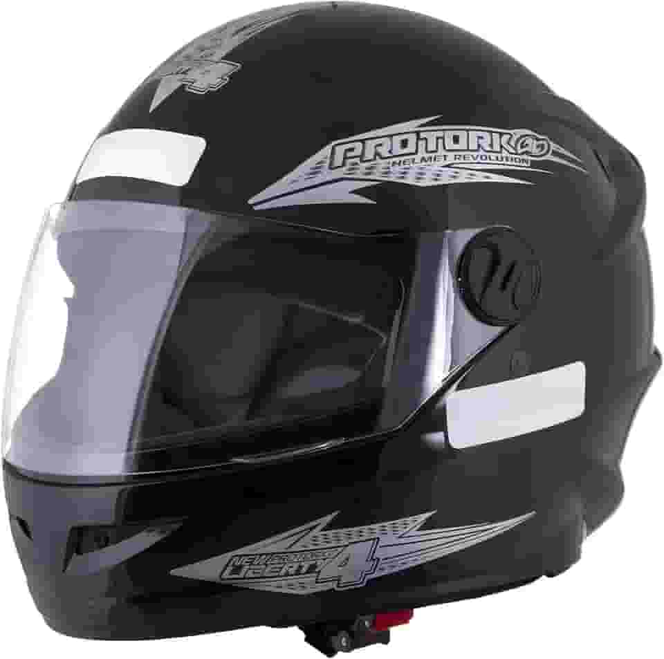 Pro Tork Capacete New Liberty Four, Preto, Tam. 56