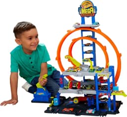 Hot Wheels City Pista de Brinquedo Mega Garagem para crianças a partir de 4 anos