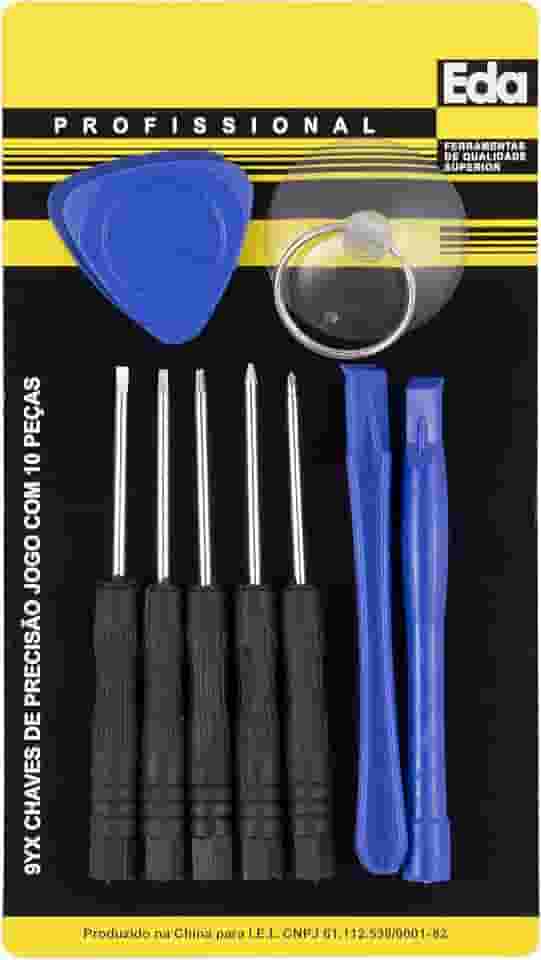 EDA Chaves De Precisão Para Celular Com 10 Peças 9Yx Preto