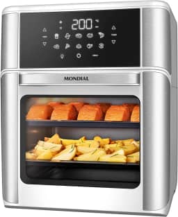 Fritadeira Air Fryer Forno Oven 12L, Mondial, Branco/Inox, 2000W, 127V - AFON-12L-WI