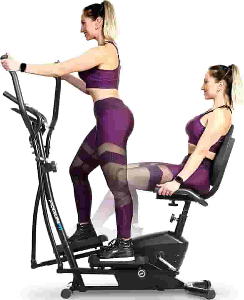 Elíptico e Bicicleta Ergométrica PodiumFit EH100 2em1 Silencioso