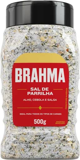 Brahma, Sal de Parrilha com Alho, Cebola & Salsa, 500 Gramas