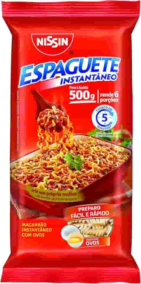 Macarrão Instantâneo Tipo Spaghetti T 5min 500g Nissin