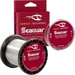 Linha de pesca Seaguar AbrazX, resistente à abrasão, 100% fluorocarbono premium, praticamente invisível