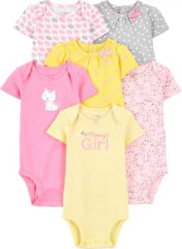 Body Pacote com 6 bodies de manga curta Simple Joys by Carter'sUnisex Bebê