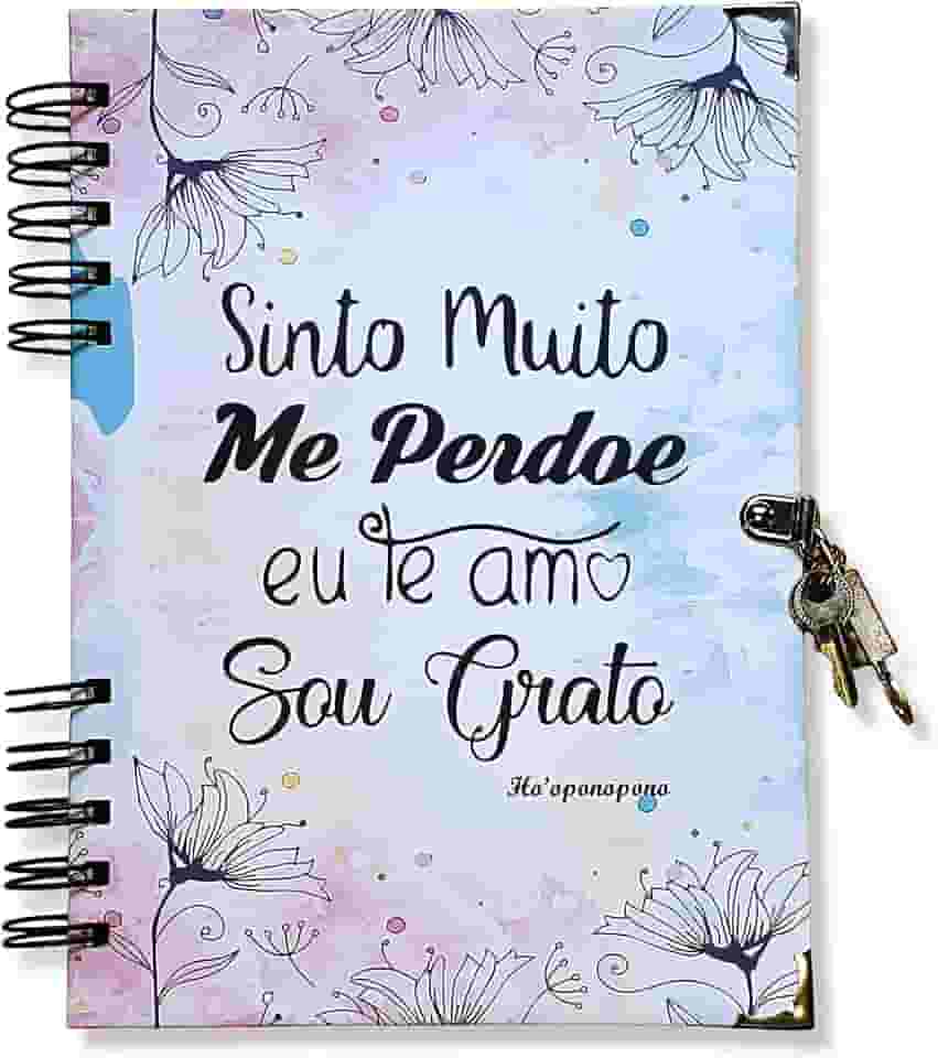 Diário Espiral Com Cadeado Com Pauta - Ho' Ponopono