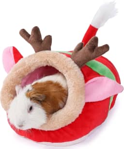 JanYoo Cama para furões - Acessórios para esconder e gaiola (P, rena)