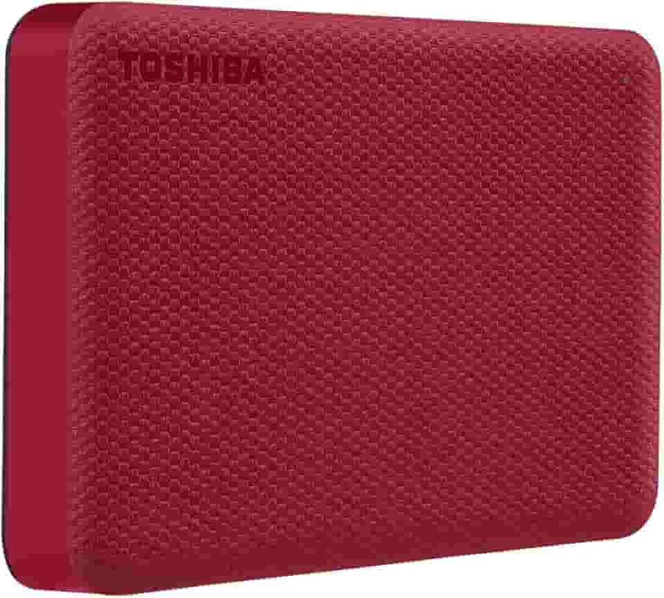 HD Externo Portátil Toshiba 4TB Canvio Advance USB 3.0 Vermelho - HDTCA40XR3CA