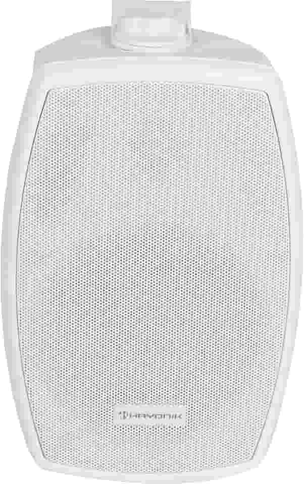 HAYONIK, Caixa Ac Passiva p/Ambientes Ext/Int, IP56, 100W, 2 Vias, Woofer 5,25', Tweeter 0,52' Mylar Dome, Tela/Suporte Alumínio, Gab Polipropileno, 90dB, Resp Freq 75-20KHz, 50W RMS - HSP560O Branca