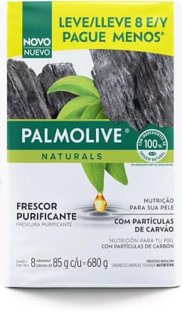 Sabonete em Barra Palmolive Naturals Sensação Purificante 8 Unidades de 85g Leve Mais Pague Menos