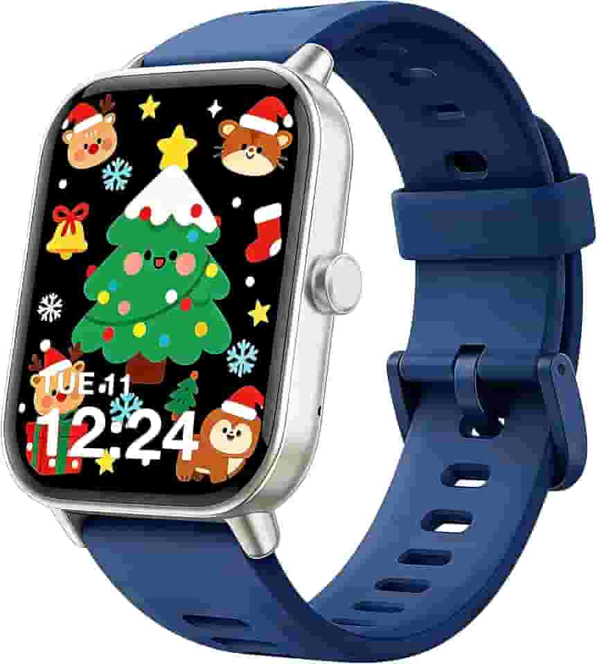 Relógio inteligente infantil, relógio infantil sem necessidade de telefone, monitor de frequência cardíaca e sono, monitor de estresse e SpO2, contador de passos, relógio despertador, jogos, relógio