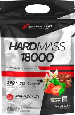Hard Mass 18000 3Kg Hipercalórico Sabor Baunilha Bodyaction