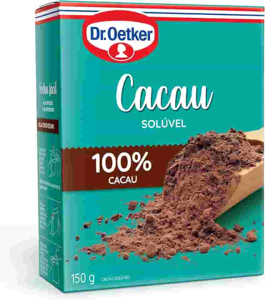 Dr.Oetker Dr. Oetker Cacau Em Pó Solúvel 100% Cacau Para Saborosas Receitas De Bolos Tortas Brigadeiros E Sobremesas Com Chocolate 150G