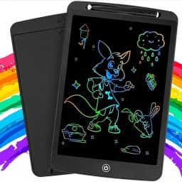 Lousa Mágica Infantil Digital Tablet Escrita Colorida Para Desenho Criança LCD (10, Azul)