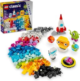 LEGO® Classic – Planetas Espaciais Criativos, Planetas do Sistema Solar, Brinquedos Interativos, Foguete de Brinquedo, Jogo de Brinquedo, Brinquedos Pedagógicos, Presente para Criança de 5 Anos 11037