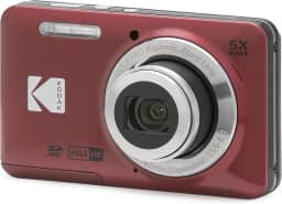 KODAK Câmera digital PIXPRO Zoom FZ55-RD de 16 MP com zoom óptico de 5 x 28 mm de largura e tela LCD de 2,7 polegadas (vermelha)