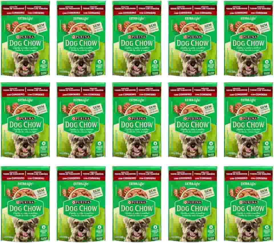 Pack Nestlé Purina Dog Chow Ração Úmida Para Cães Adultos Cordeiro Ao Molho - Com 15 Sachês 100g