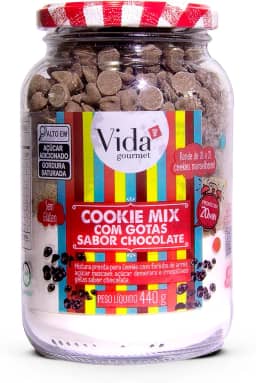 Cookie Mix Chocolate SEM GLÚTEN 440g - Vida Gourmet