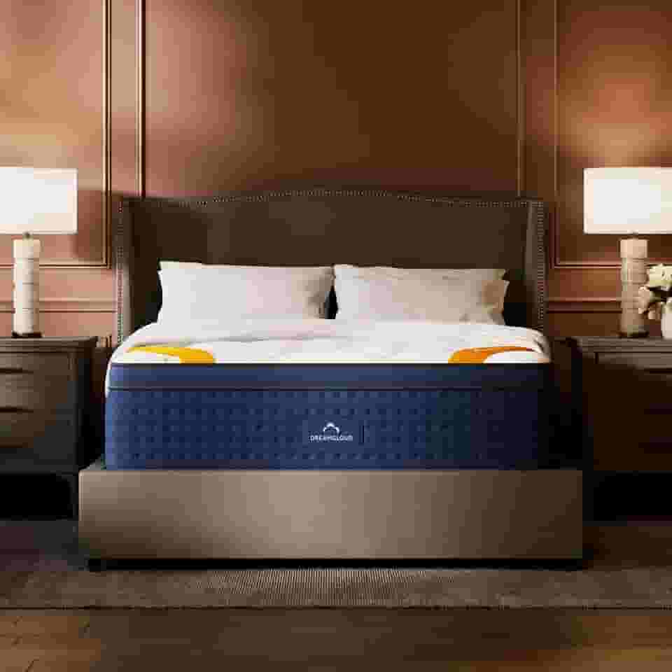 DreamCloud Colchão Queen Premier Rest de 35,5 cm – Espuma de memória híbrida de luxo – Teste noturno 365 – Camadas premium para alívio de pressão – Garantia eterna – Colchão em uma caixa – Certificado