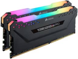 Memória para computador de mesa Corsair Vengeance RGB de 16 GB (2 x 8 GB), DDR4, 2666 MHz, C16, preto