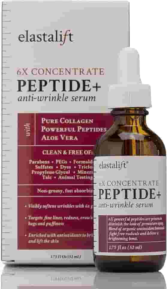 Elastalift Sérum Facial Peptide, Óleo Hidratante Para Cuidados Com A Pele, Rosto, Rugas, Linhas Finas E Inchaço. Sérum Concentrado Peptídico Hidratante 6X Com Colágeno, Preenche, Levanta E Uniformi