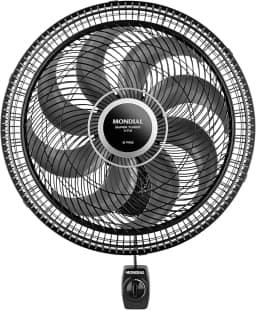 Ventilador de Parede 40cm Super Turbo 8 Pás, Mondial, Preto/Prata, 140W, 110V - VTX-40P-8P