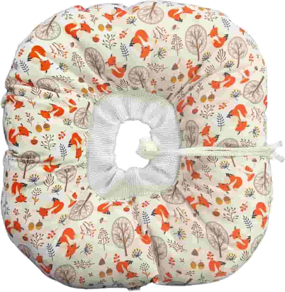 Colar Elizabetano Cães e Gatos PETYC Ajustável Confortável Pós-Cirúrgico Proteção Essencial (Branco - Raposa, M)