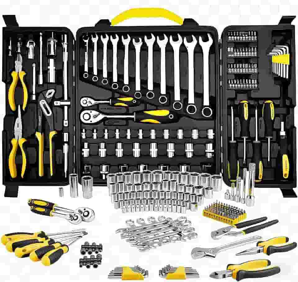 Caixa de Ferramentas Completa, Kit de Ferramentas Completa 110 Peças, Maleta de Ferramentas Completa para Reparo de Automóveis, Jogo de Ferramenta Completo, Kits de Ferramenta Manuais