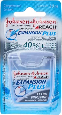 Fio Dental Expansion Plus Extra Fino, REACH, 50 m