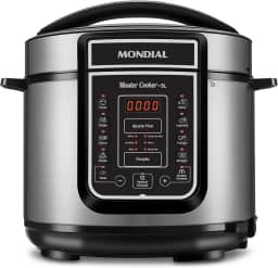 Panela de Pressão Elétrica Digital 5L, Mondial, Preto/Inox, 900W, 110V - PE-38