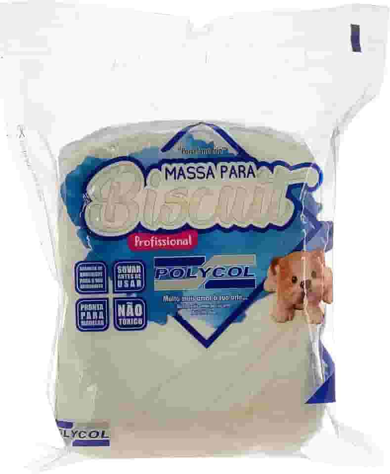 Massa Para Biscuit, Polycol, 1 kg, Natural