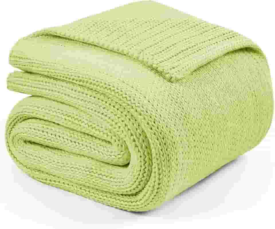 L'AGRATY Cobertor pesado de malha – 127 cm x 152 cm 3,2 kg cobertor pesado de malha grossa refrescante para adultos manta de crochê trançado fio grosso cobertor decorativo sem contas uniformemente