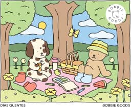 Dias quentes (Spring Summer) – Livro de colorir oficial Bobbie Goods