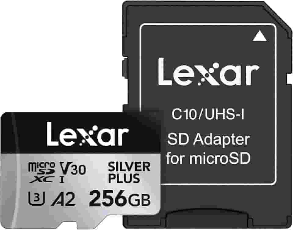 Cartão de Memória Lexar Professional SILVER PLUS microSDXC UHS-I Card 256GB