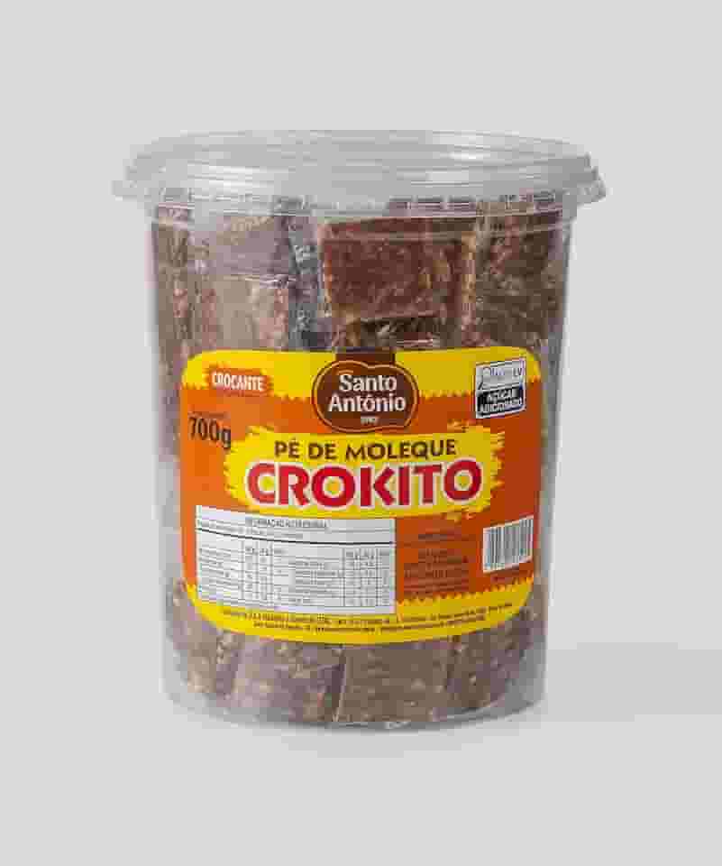 SANTO ANTONIO ALIMENTOS PE DE MOLEQUE CROKITO POTE 700G 140 UN X 5G