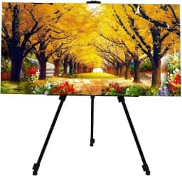 Cavalete para Pintura Tela Portátil e Ajustável, Altura Regulável de 43 a 167 cm, Leve, Dobrável e Resistente, Ideal para cavalete para pintura infantil, tela de pintura grande