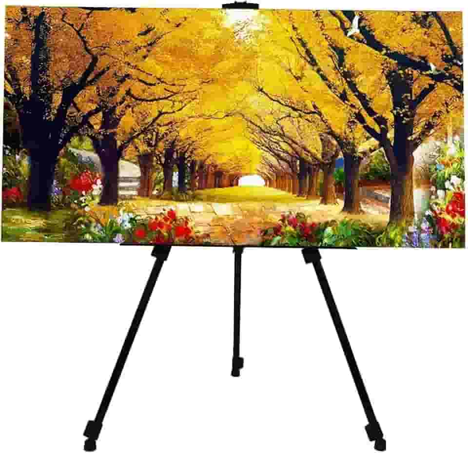 Cavalete para Pintura Tela Portátil e Ajustável, Altura Regulável de 43 a 167 cm, Leve, Dobrável e Resistente, Ideal para cavalete para pintura infantil, tela de pintura grande