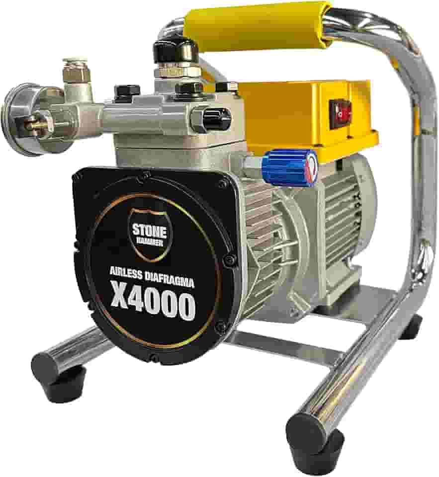 Máquina de Pintura Airless Elétrica STONE HAMMER X4000 220V – 3300Psi, 4L/min, Motor Brushless, Sistema Diafragma, Pistola, Mangueira 15m – Uso Profissional