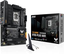 ASUS Placa-mãe TUF GAMING B760-PLUS WIFI Intel B760 LGA 1700 ATX, pronta para CPU Intel® Core de 14ª, 13ª e 12ª geração, estágios 12+1+1, PCIe 5.0, 3x M.2, DDR5, 2.5G, USB 3.2 Type-C®, Thunderbolt 4™,