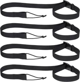 Oudain Coleira de snowboard 91 cm de comprimento tiras de fixação para snowboard preta para snowboard para homens e mulheres snowboard