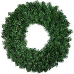 BEMMY Guirlanda de Natal 45CM, Guirlanda Artificial Decorativa para Pendurar Na Porta da Frente com Agulhas de Pinheiro