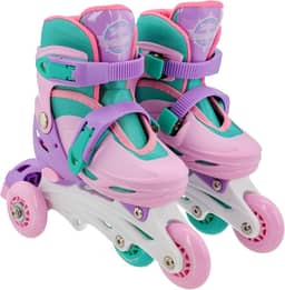 Unitoys 1505 Patins 2 em 1, Rosa, 30-33
