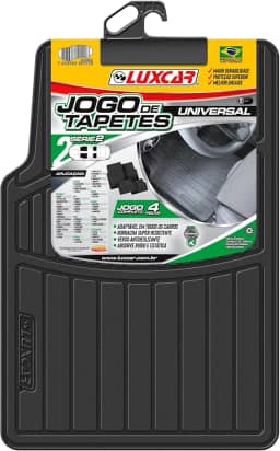 Kit de 4 peças, TAPETE BORRACHA UNIVERSAL SÉRIE 2 Luxcar Universal